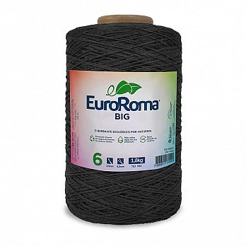 Barbante EuroRoma Big 4/6 1,8Kg - Preto 250