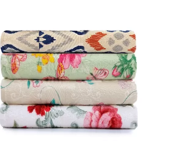 Toalha de Banho Felpudo Prisma Estampada