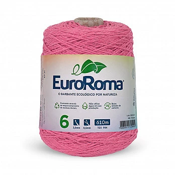 Barbante EuroRoma 4/6 610m - Rosa 500