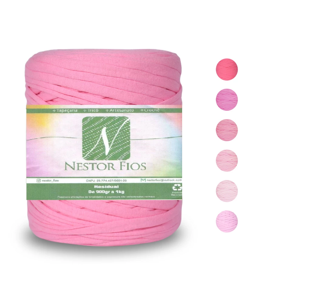 Fio de Malha Rosa 1 kg Nestor