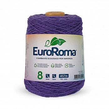 Barbante EuroRoma 4/8 457m - Roxo 610