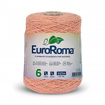 Barbante EuroRoma 4/6 610m - Salmão 700