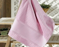 Toalha de Banho Velour Artesanalle Liso - Rosa Bebê