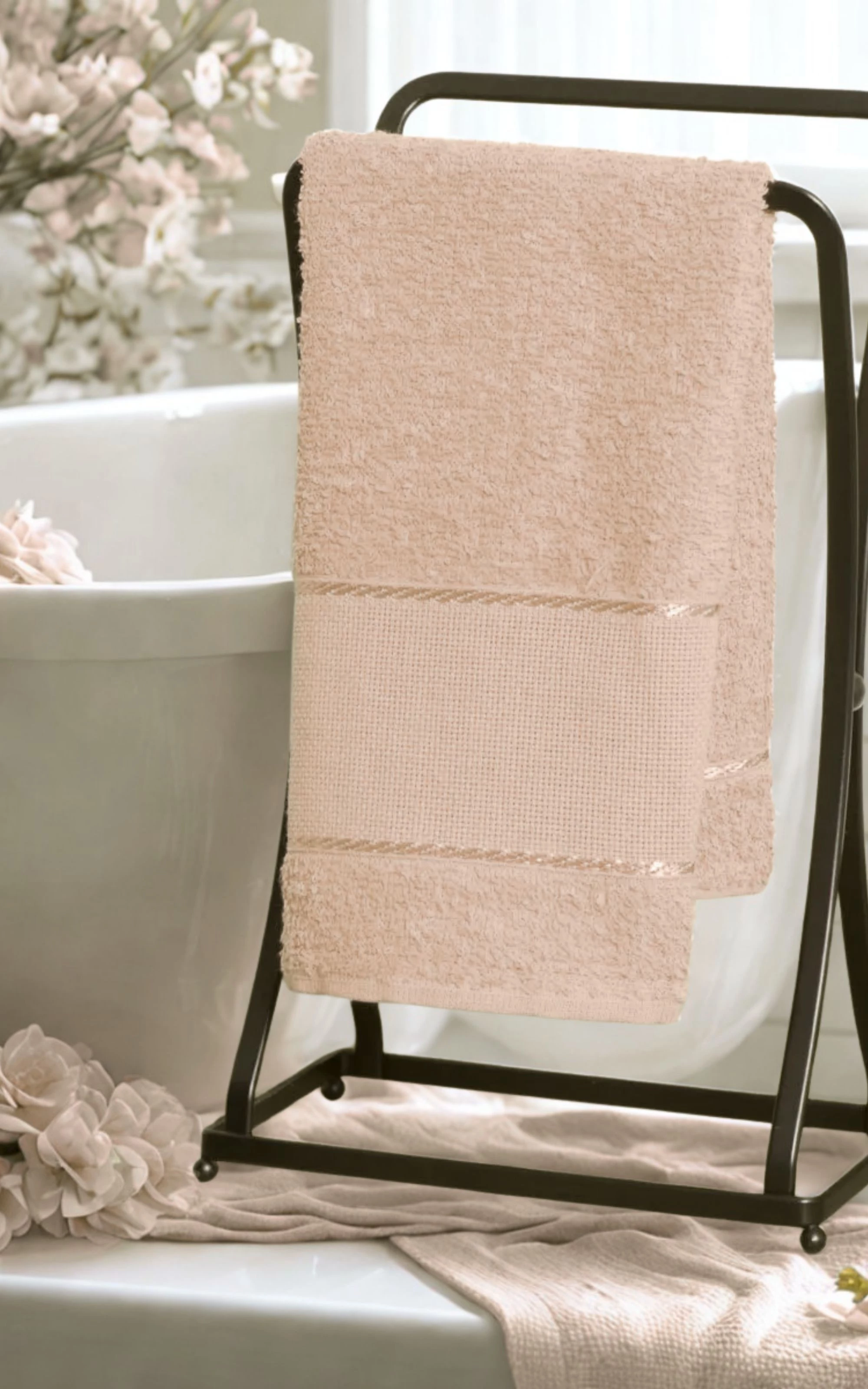 TOALHA LAVABO P/ BORDAR / CAPPUCCINO