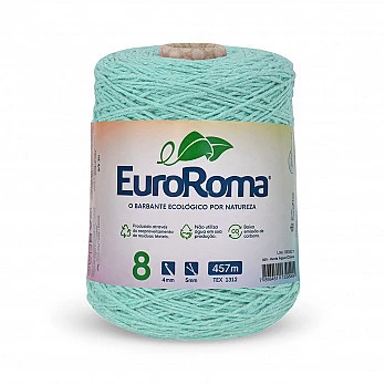 Barbante EuroRoma 4/8 457m - Verde Agua Claro 800