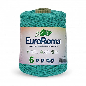 Barbante EuroRoma 4/6 610m - Verde Água Escuro 810