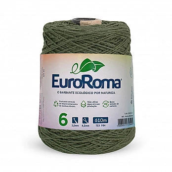 Barbante EuroRoma 4/6 610m - Verde Militar 805