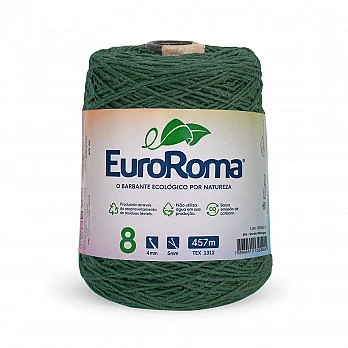 Barbante EuroRoma 4/8 457m - Verde Musgo 804