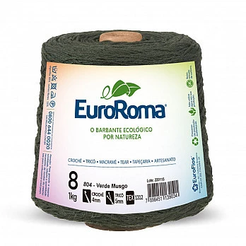 Barbante EuroRoma 4/8 1Kg - Verde Musgo 804