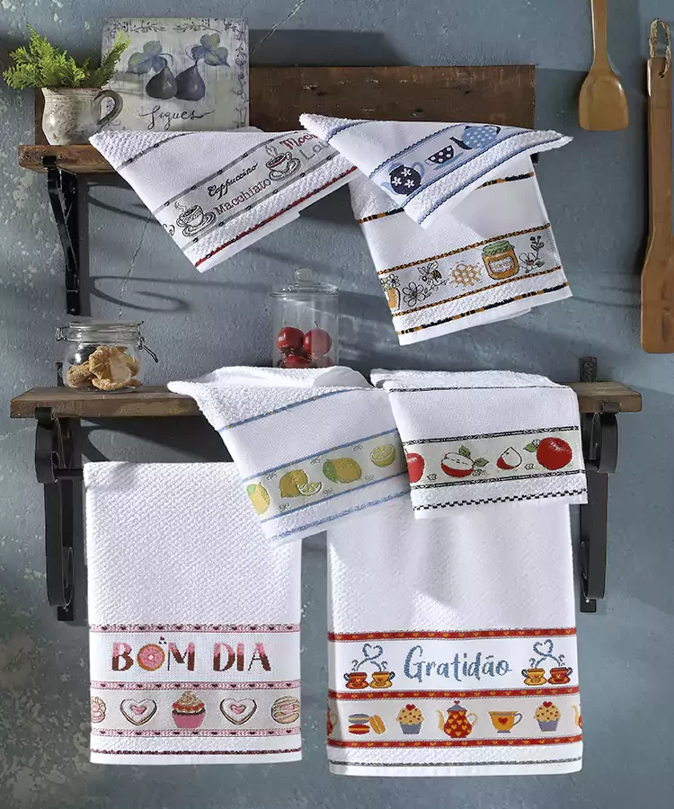 Pano de Copa Felpudo Jacquard para bordar Vigo Liso Café Marca Dohler