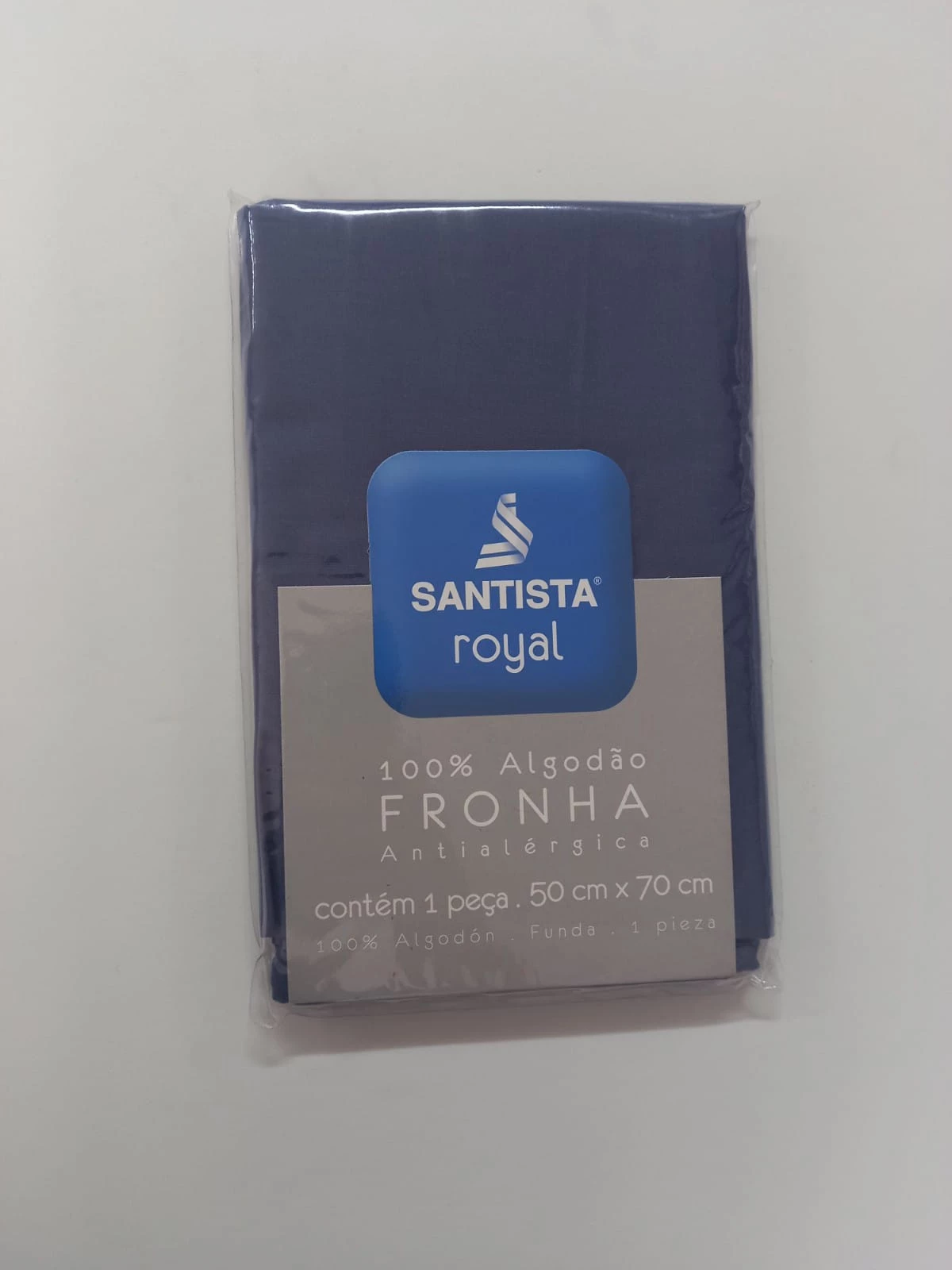 Fronha Santista Royal Plus 6393 Azul Marinho