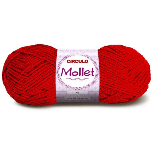 Lã Mollet 40 gramas Marca Circulo - 145 - Chama