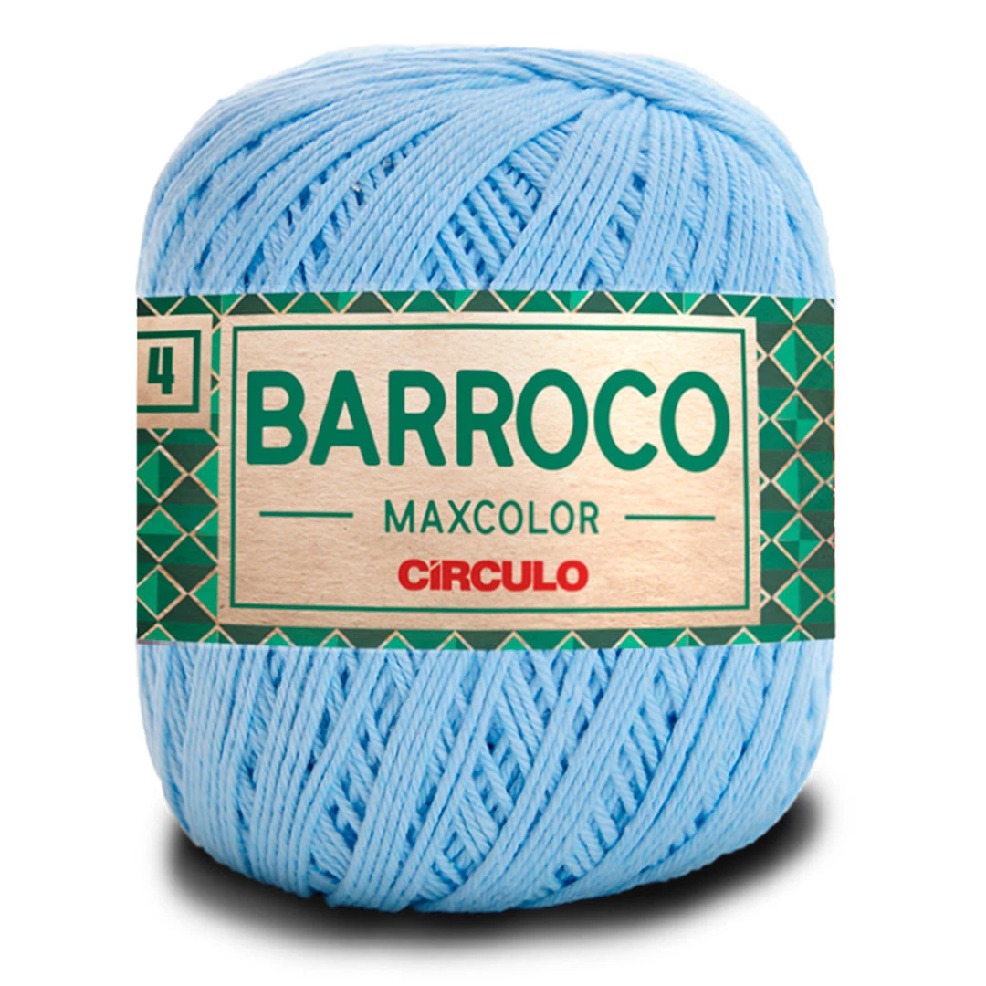 Linha Barroco Max Color N 4 200 Gramas Marca Circulo - 2012 - Azul Candy