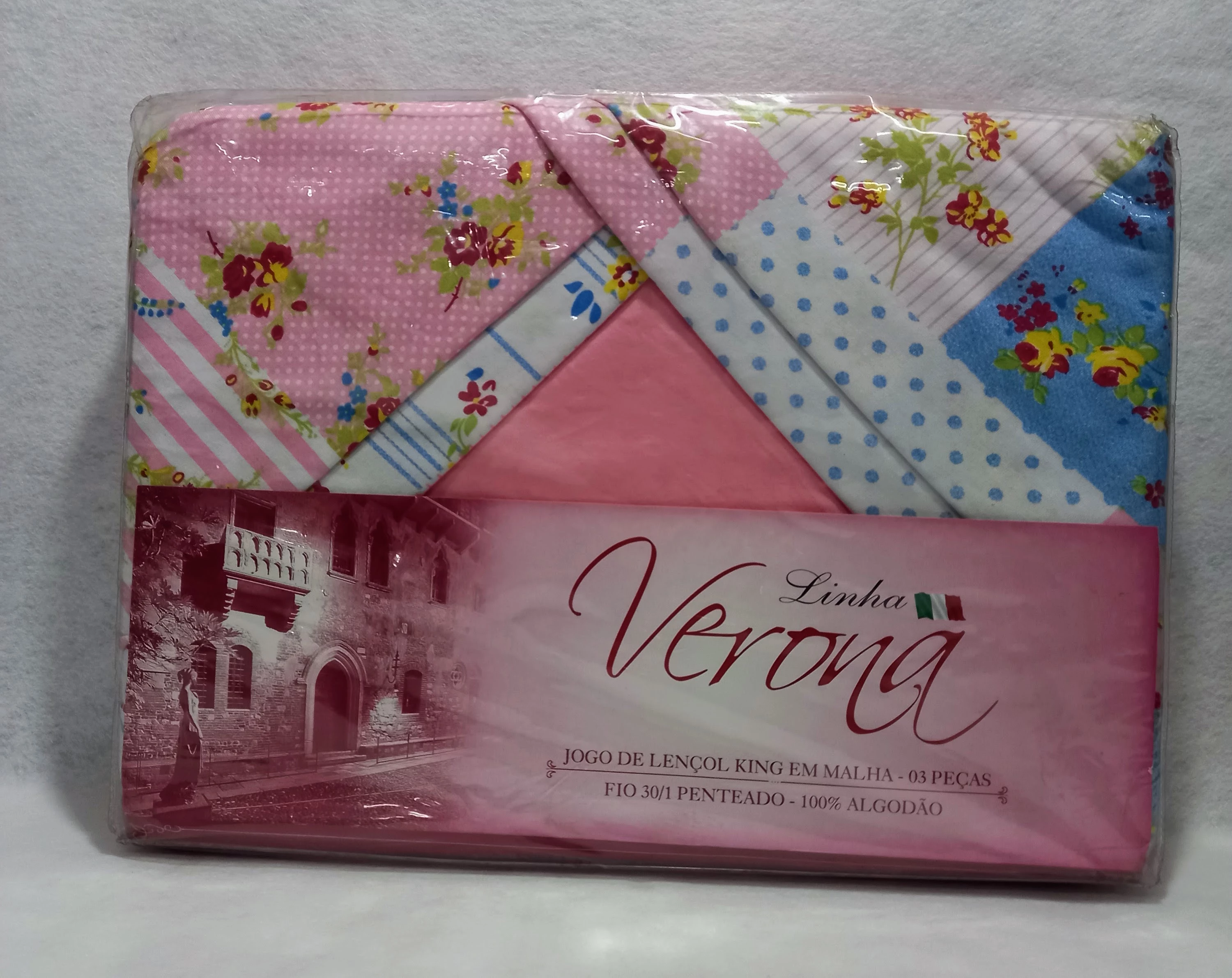 Jogo De Cama Casal King Verona 3 Pecas