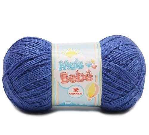 Lã Mais Bebê 100 gramas Marca Circulo - 2550 - Azul Bic