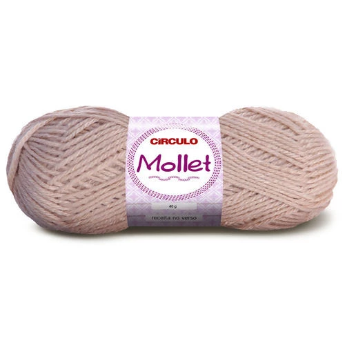 Lã Mollet 40 gramas Marca Circulo - 3013 - Glacê