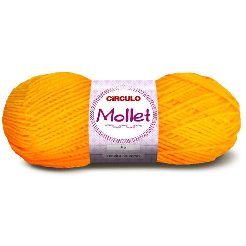 Lã Mollet 40 gramas Marca Circulo - 318 - Gema