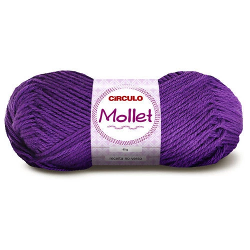 Lã Mollet 40 gramas Marca Circulo - 409 - Ametista