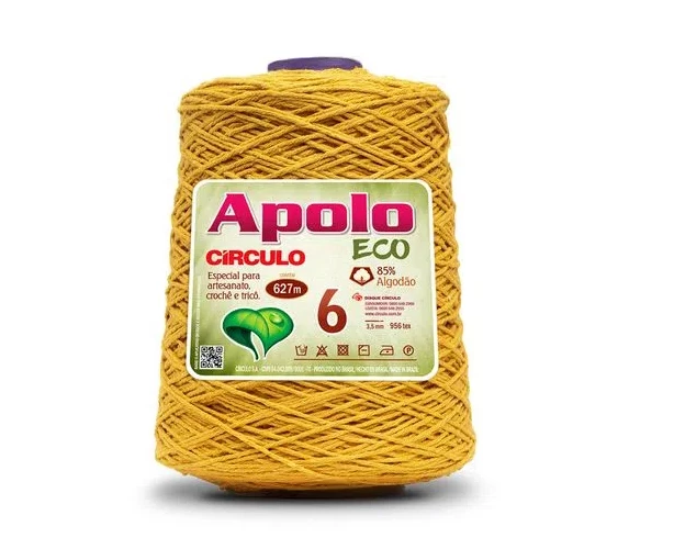 Barbante Apolo Eco fio 6 - Cenoura 4156