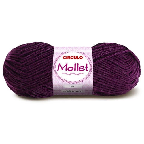 Lã Mollet 40 gramas Marca Circulo - 6313 - Amora
