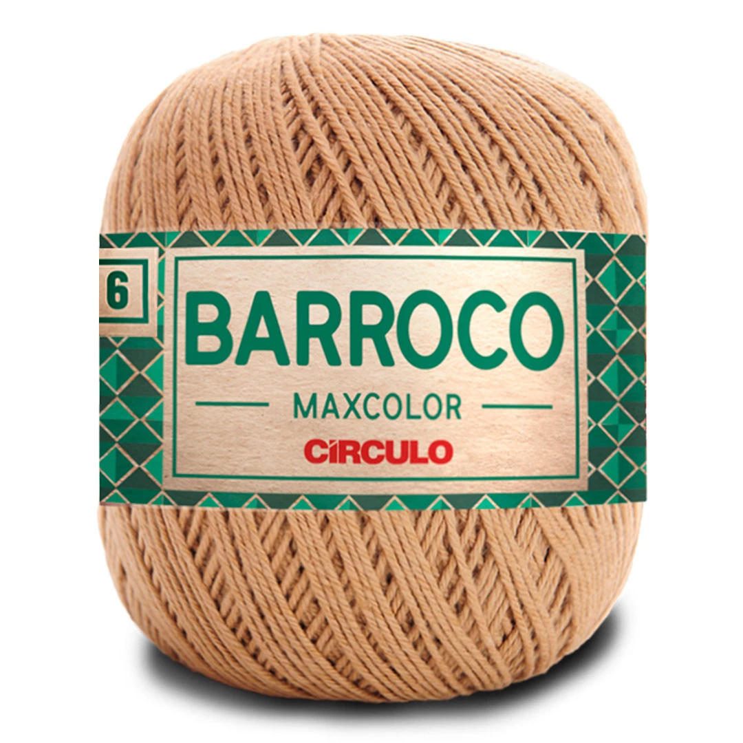 Linha Barroco Max Color N 6 200 Gramas Marca Circulo - 7625 - Castanha