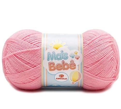 Lã Mais Bebê 100 gramas Marca Circulo - 769 - Chiclete