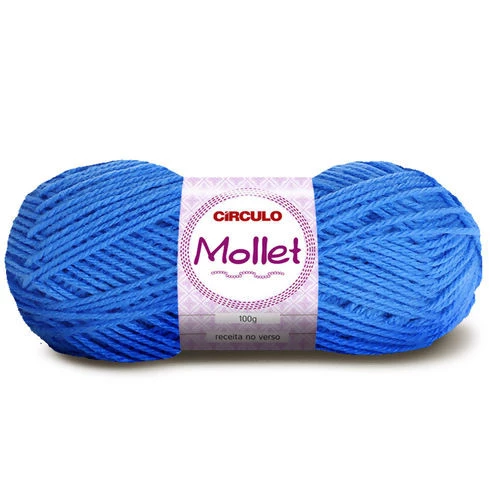 Lã Mollet 40 gramas Marca Circulo - 786 - Azul