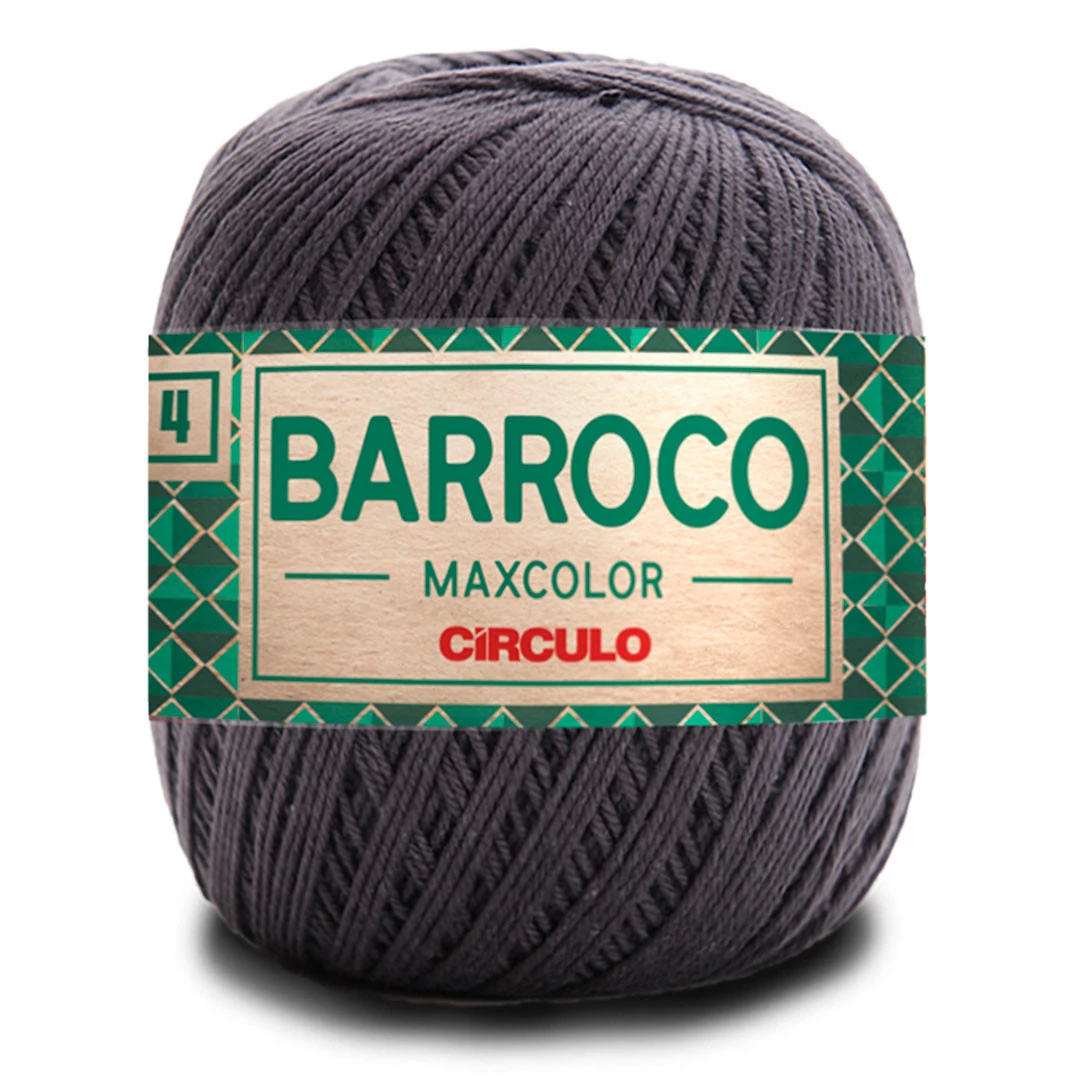 Linha Barroco Max Color N 4 200 Gramas Marca Circulo - 8323 - Cinza Onix