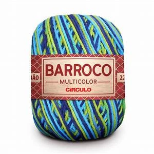Linha Barroco Multicolor 200 gramas Marca Circulo - 9894 - Pavão