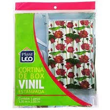 Cortina Box Vinil Estampada 1,35 mts X 2,00 mts Sem Visor