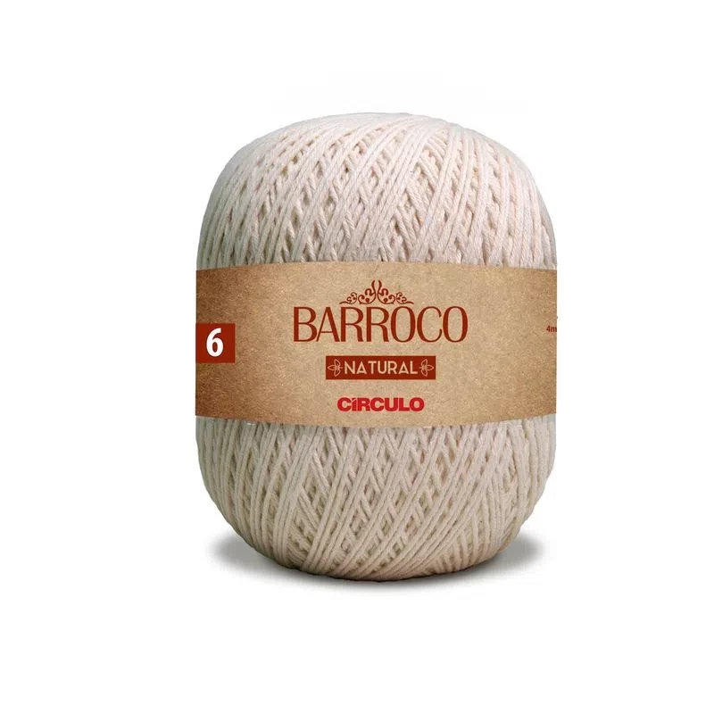 Linha Barroco Natural fio 6 Marca Circulo