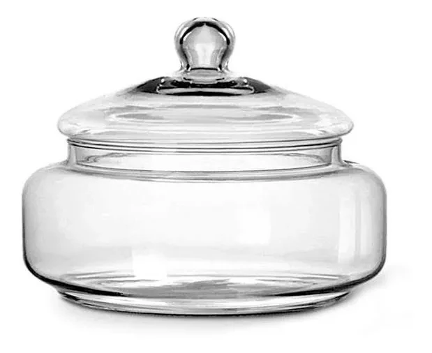 Bomboniere Transparente Com Tampa Ref 200065