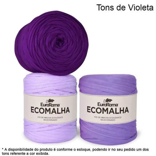 EuroRoma Ecomalha Cores Especiais Tons de Violeta (cód. 3009) - 140m