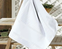 Toalha de Banho Velour Artesanalle Liso - Branca