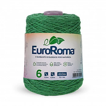 Barbante EuroRoma 4/6 610m - Verde Bandeira 803
