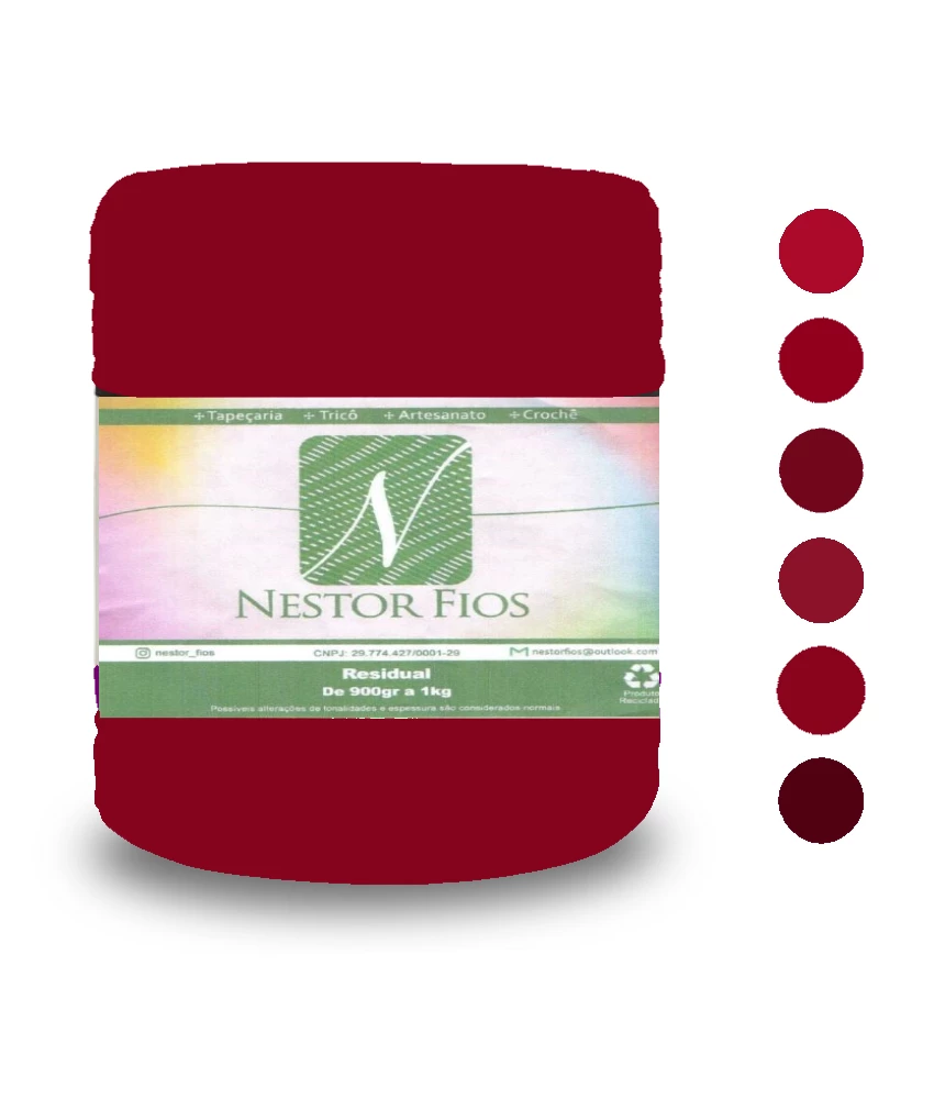 Fio de Malha Vinho 1 kg Nestor