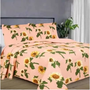 Cobre Leito Solteiro Elegance Prints Habitat 1,60mt X 2,40mt Estampado Fundo Laranja