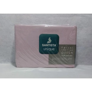 Lençol Queen Santista Unique 180 Fios Rosa