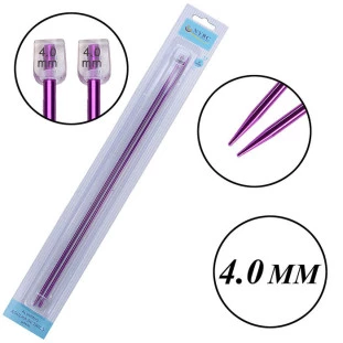 Agulha de Tricô Alumínio Colorida 4 mm Nybc