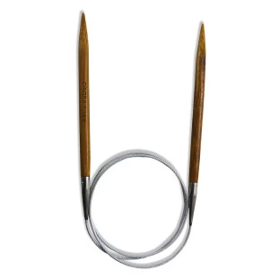 Agulha Circular Bambu E Aço 100 Cm Marca Circulo 
