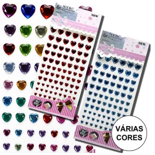 Cartela de Adesivos Mmixer-38 Coração Marca Nybc