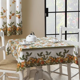 TOALHA DE MESA ALEGRA 1,40M X 2,10M LARANJA