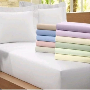 Lençol De Casal Queen Marwi 200 Fios Branco