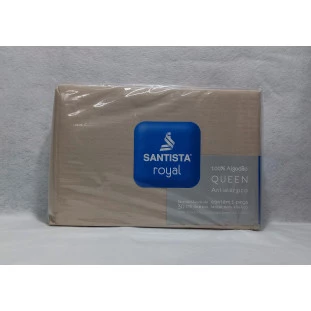 Lençol Queen Santista Royal Plus Bege