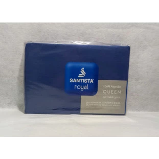 Lençol Queen Santista Royal Plus Azul