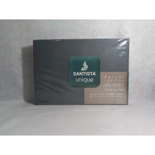Lençol De Solteiro Santista Unique 180 Fios Chumbo
