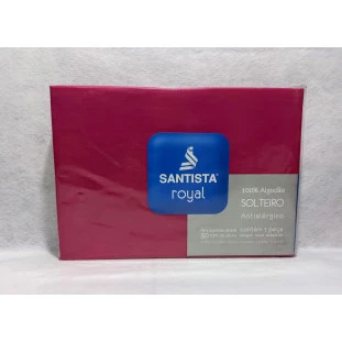 Lençol de Solteiro Santista Royal Plus Pink