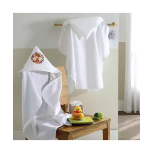 Toalha de Banho com Capuz Baby Art Liso Dolher