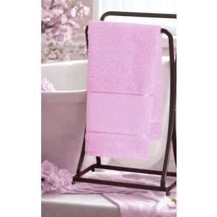 TOALHA LAVABO P/ BORDAR / ROSA BEBE