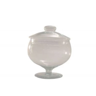 Taça Maracanã Transparente com tampa Ref 200064
